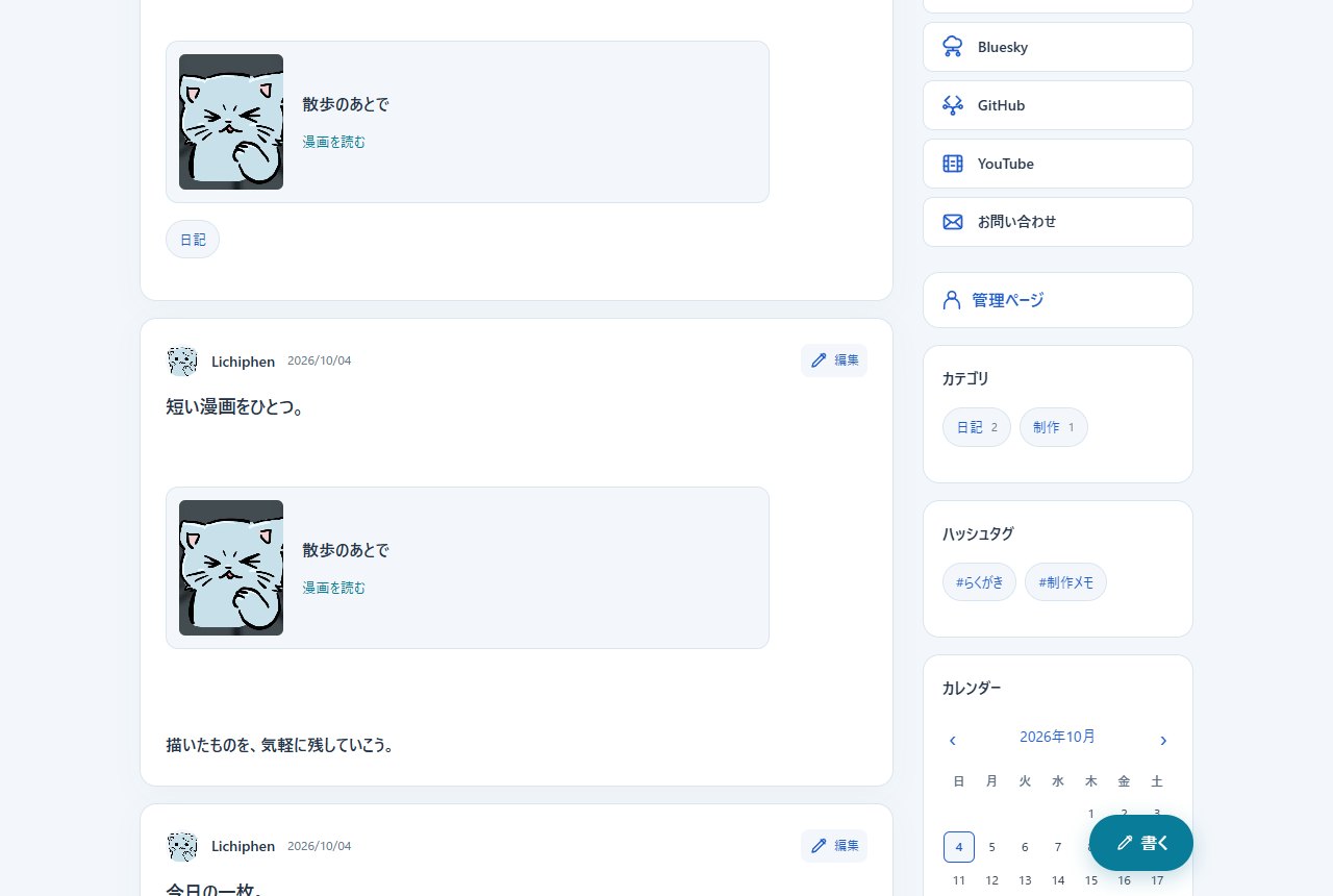 スクロールすると出る書くボタン